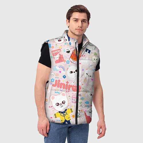 Мужской жилет Skzoo Jinniret pattern cartoon avatar / 3D-Черный – фото 3
