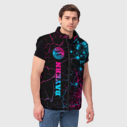 Мужской жилет Bayern - neon gradient: по-вертикали, цвет: 3D-черный — фото 2