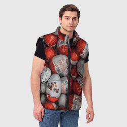 Мужской жилет Фон из киндер сюрприз, цвет: 3D-черный — фото 2