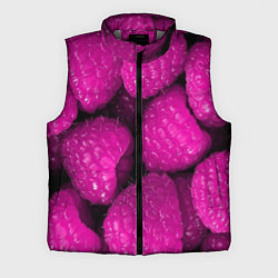Мужской жилет Ягоды малины, цвет: 3D-светло-серый