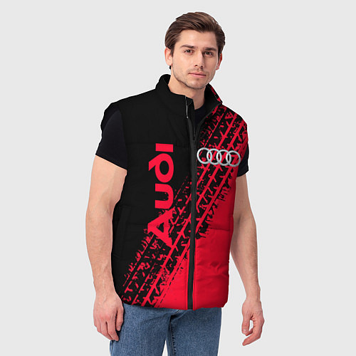 Мужской жилет Audi / 3D-Черный – фото 3