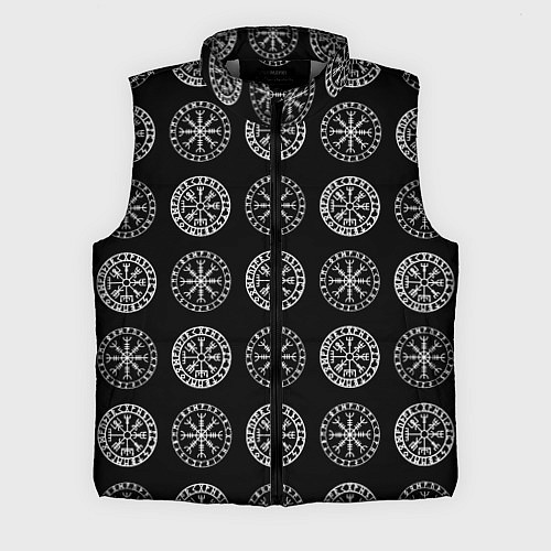 Мужской жилет Vegvisir and Aegishjalmur Helm of Awe Black / 3D-Светло-серый – фото 1