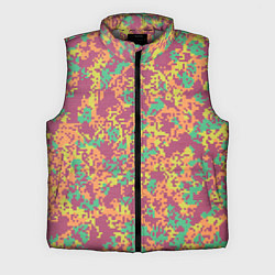 Мужской жилет Цифровой камуфляж - сиренево-зеленый, цвет: 3D-светло-серый