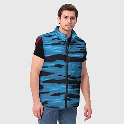 Мужской жилет Волны Камуфляж, цвет: 3D-красный — фото 2