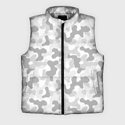 Мужской жилет Камуфляж цифра светло-серый крупный, цвет: 3D-светло-серый