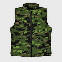 Мужской жилет Камуфляж лесной пиксель, цвет: 3D-светло-серый