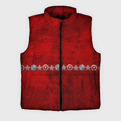 Мужской жилет Красный градиент, цвет: 3D-черный
