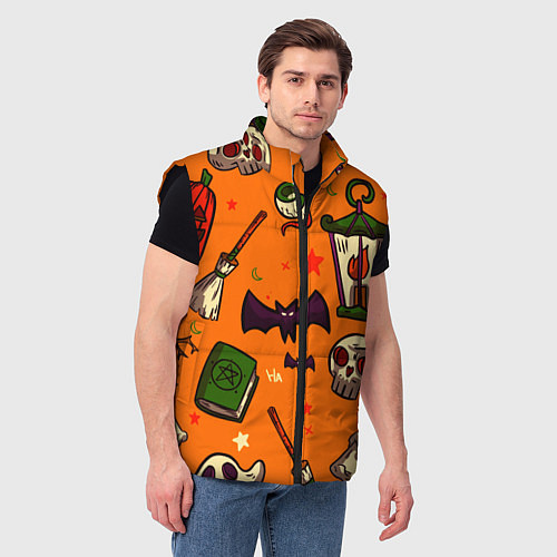 Мужской жилет Время ночных существ / 3D-Черный – фото 3