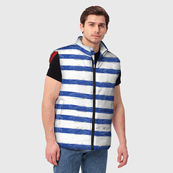 Мужской жилет Рыбы в полоску, цвет: 3D-красный — фото 2