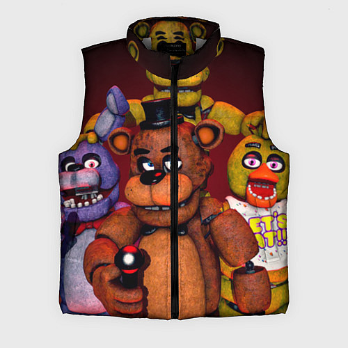 Мужской жилет Пять ночей Фредди / 3D-Светло-серый – фото 1