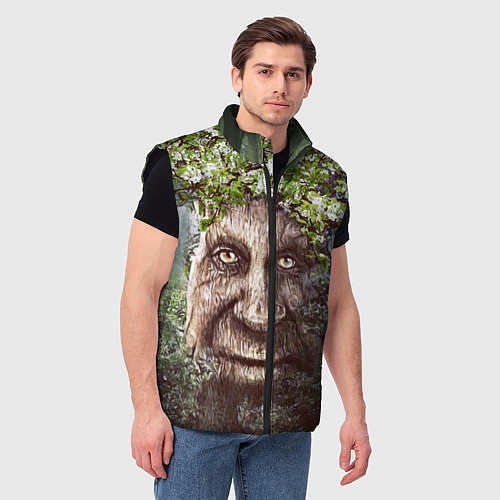 Мужской жилет Мудрое Таинственное Дерево / 3D-Черный – фото 3