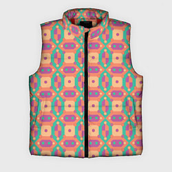 Мужской жилет Паттерн мозайка, цвет: 3D-красный