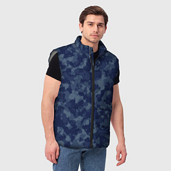 Мужской жилет Сизый камуфляж, цвет: 3D-светло-серый — фото 2