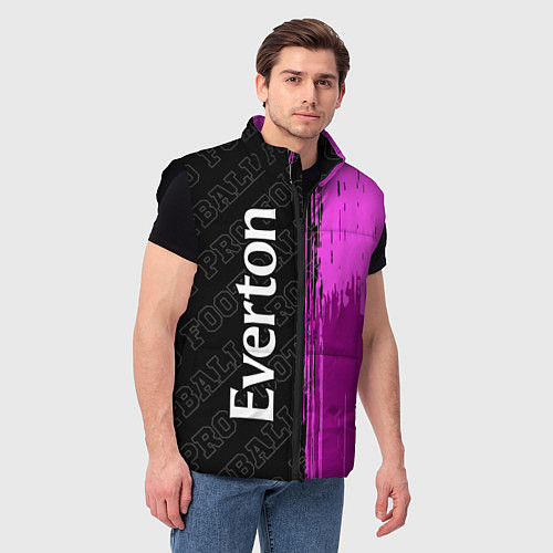 Мужской жилет Everton pro football: по-вертикали / 3D-Черный – фото 3
