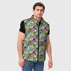 Мужской жилет Зомби и кровь, цвет: 3D-черный — фото 2