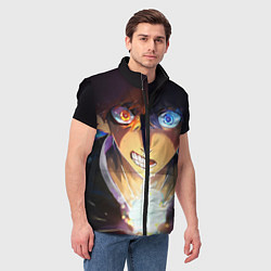 Мужской жилет Blue Lock anime, цвет: 3D-черный — фото 2