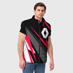 Мужской жилет Renault fast lines, цвет: 3D-черный — фото 2