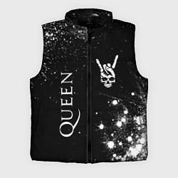Мужской жилет Queen и рок символ на темном фоне, цвет: 3D-черный