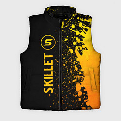 Мужской жилет Skillet - gold gradient: по-вертикали, цвет: 3D-черный