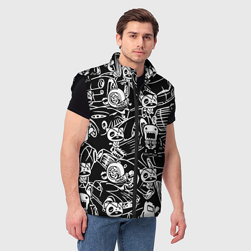 Мужской жилет JDM Pattern / 3D-Черный – фото 3