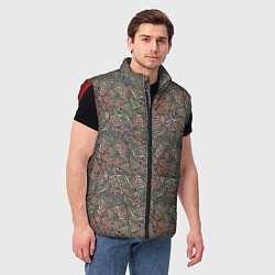 Мужской жилет Этнический узор геометрия, цвет: 3D-красный — фото 2