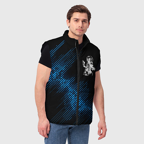 Мужской жилет Iron Maiden звуковая волна / 3D-Черный – фото 3