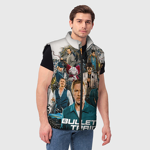 Мужской жилет Bullet train / 3D-Черный – фото 3