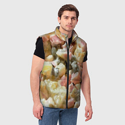 Мужской жилет Салат оливье, цвет: 3D-черный — фото 2