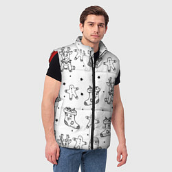 Мужской жилет Варежки и носочки, цвет: 3D-красный — фото 2