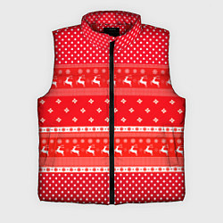 Мужской жилет Праздничный красный свитер, цвет: 3D-красный