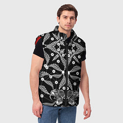 Мужской жилет Кружевной ажурный узор, цвет: 3D-красный — фото 2