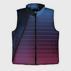 Мужской жилет Абсрактная лестничная тёмно-синяя текстура