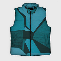 Мужской жилет Синие камни, цвет: 3D-черный