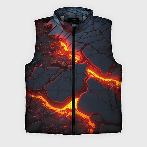 Мужской жилет Красивая неоновая лава / 3D-Светло-серый – фото 1