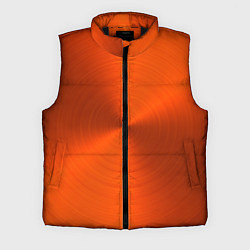Мужской жилет Оранжевый волнообразный дисковый узор, цвет: 3D-черный
