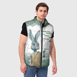 Мужской жилет Легенда про экзамен, цвет: 3D-черный — фото 2