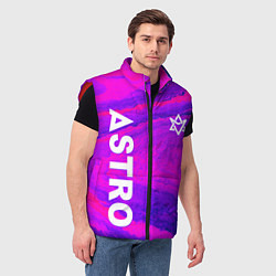 Мужской жилет Astro neon grunge, цвет: 3D-красный — фото 2