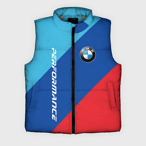 Мужской жилет Bmw - m colors / 3D-Светло-серый – фото 1