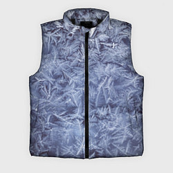 Мужской жилет Текстура снежинок, цвет: 3D-черный