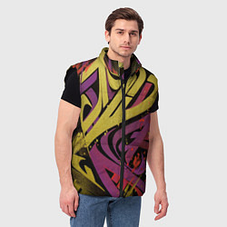 Мужской жилет Calligraphic style, цвет: 3D-черный — фото 2