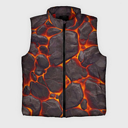 Мужской жилет Каменная лава, цвет: 3D-красный