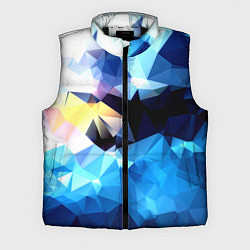 Мужской жилет Polygon blue abstract collection