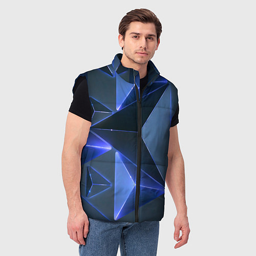 Мужской жилет Triangle neon / 3D-Черный – фото 3
