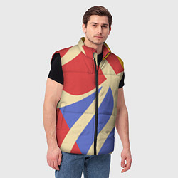 Мужской жилет Абстракция в стиле модерн, цвет: 3D-черный — фото 2