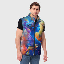 Мужской жилет Синяя Фея, цвет: 3D-черный — фото 2