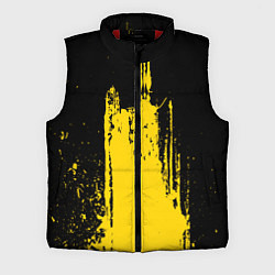 Мужской жилет Фонтан бурлящей желтой краски, цвет: 3D-красный