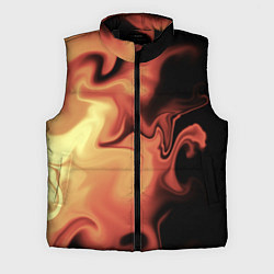 Мужской жилет Пламя с боку, цвет: 3D-черный