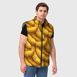 Мужской жилет Сочная текстура из бананов, цвет: 3D-светло-серый — фото 2