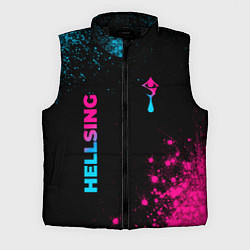 Мужской жилет Hellsing - neon gradient: надпись, символ