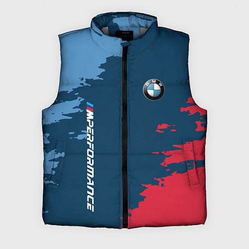 Мужской жилет BMW m performance grunge / 3D-Светло-серый – фото 1